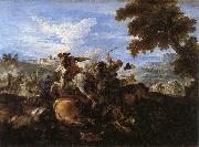Parrocel, Joseph Cavalry Battle France oil painting artist